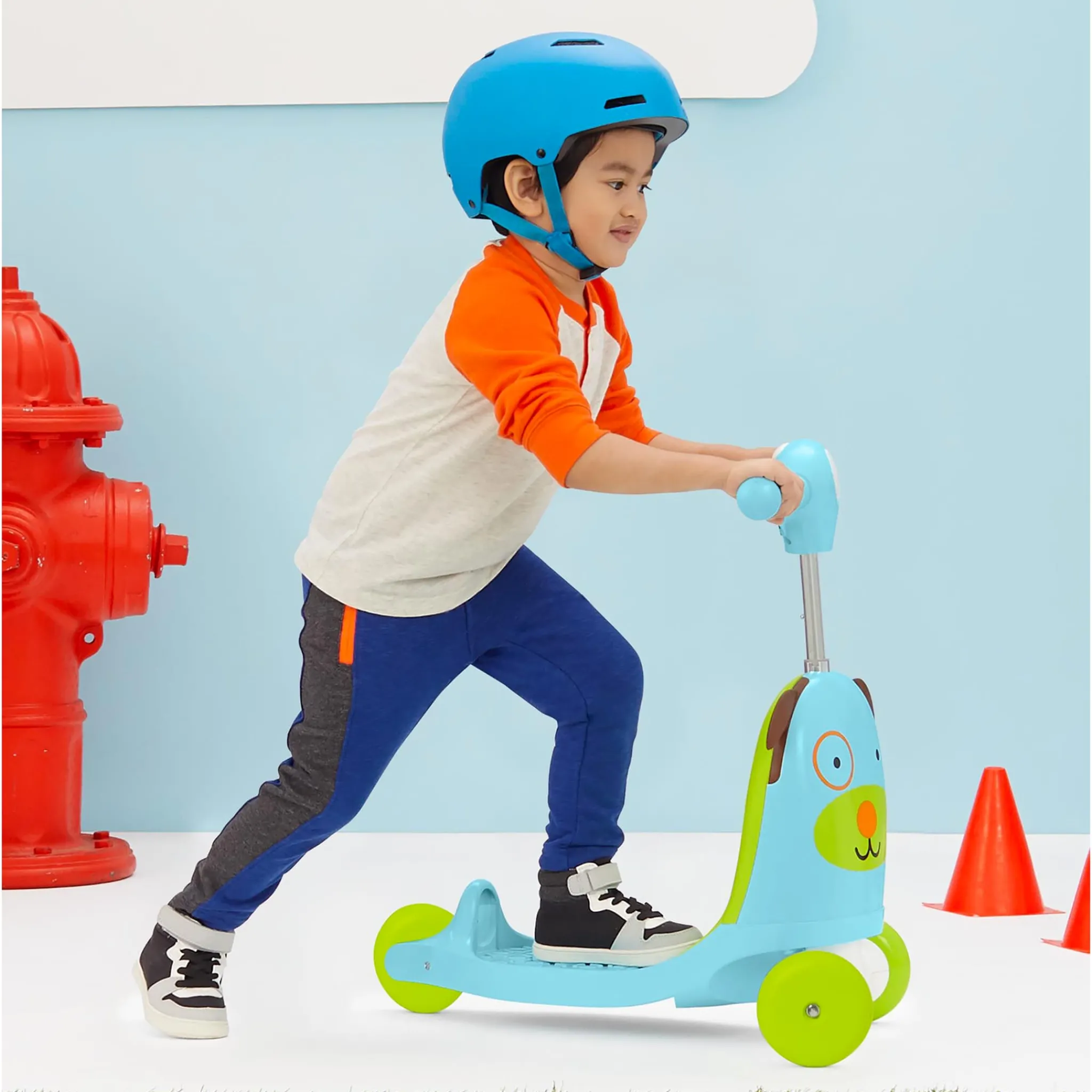 Kids Skip Hop Summer Activities|Bikes And Accessories>Zoo 3-in-1 Scooter - Dog